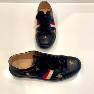 Gucci black women’s sneaker size 8.5 fits like 9/9 1/2